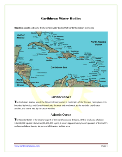 Caribbean Water Bodies Caribbean Sea Atlantic Ocean