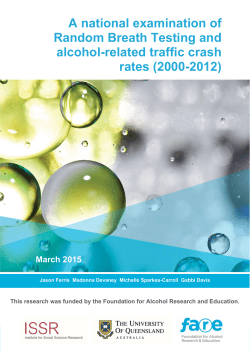 A national examination of Random Breath Testing and alcohol