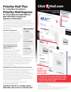 Priority Mail&reg; Plus Priority Mail Express