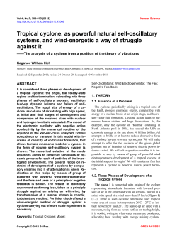 Tropical cyclone, as powerful natural self