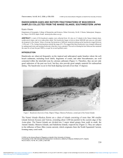 539 RADIOCARBON AGES AND ISOTOPE FRACTIONATIONS OF