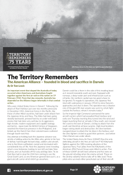 The American Alliance - The Territory Remembers