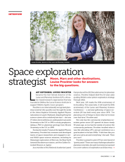 SpaceNews Interview - Lunar and Planetary Institute