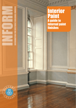 Interior Paint - Scotland`s Churches Trust