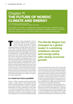Chapter 11. THE FUTURE OF NORDIC CLIMATE AND