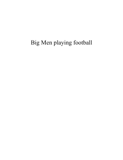 Big Men playing football