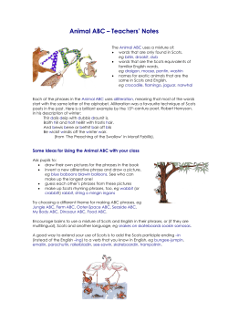 Animal ABC &ndash; Teachers` Notes