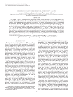 DISK-BULGE-HALO MODELS FOR THE ANDROMEDA GALAXY