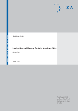 Immigration and Housing Rents in American Cities