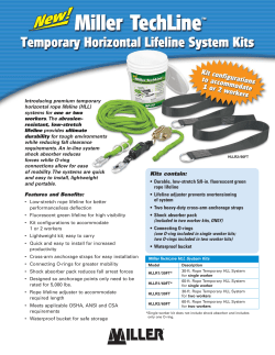 TechLine Data Sheet - Miller Fall Protection