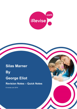Silas Marner By George Eliot