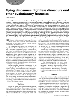 Flying dinosaurs, flightless dinosaurs and other evolutionary fantasies