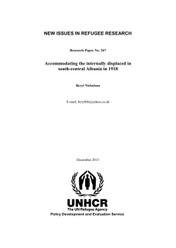 The oldest form of shelter given to refugees, and probably the