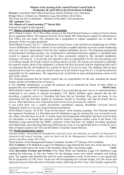 Minutes from 10/04/16