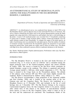 AN ETHNOBOTANICAL STUDY OF MEDICINAL PLANTS AMONG