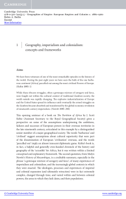 1 Geography, imperialism and colonialism: concepts - Beck-Shop