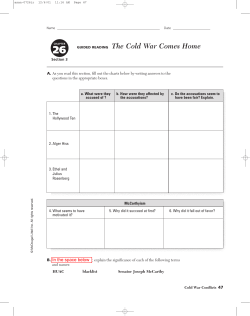 GUIDED READING The Cold War Comes Home