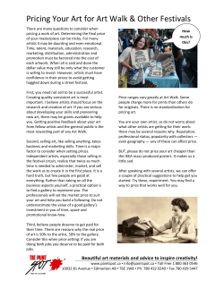 How to Price Your Art