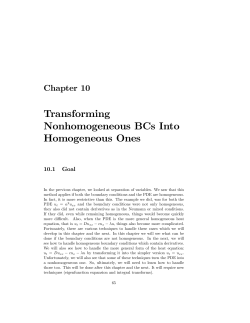 Transforming Nonhomogeneous BCs Into