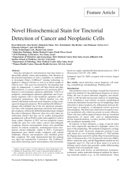 Novel Histochemical Stain for Tinctorial Detection of Cancer and