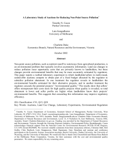A Laboratory Study of Auctions for Reducing Non