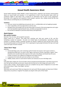 Sexual Awareness - Scouting Ireland
