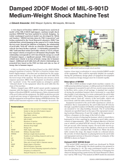 Damped 2DOF Model of MIL-S-901D Medium