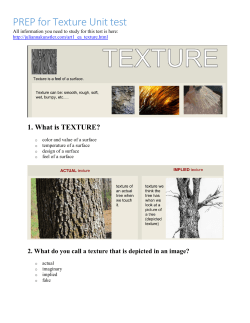 PREP for Texture Unit test