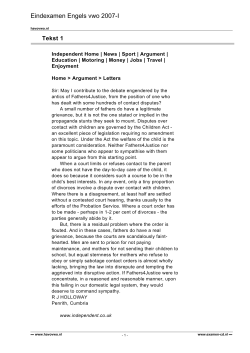 Eindexamen Engels vwo 2007-I