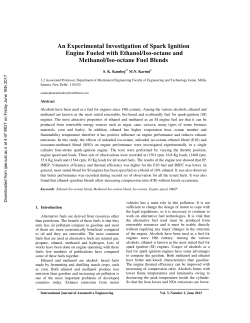 An Experimental Investigation of Spark Ignition Engine Fueled with