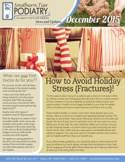 December 2015 - Southern Tier Podiatry