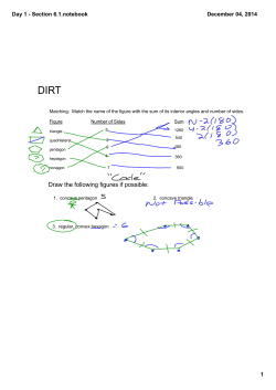Classify Quadrilaterals