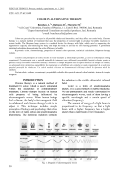 Color in alternative therapy
