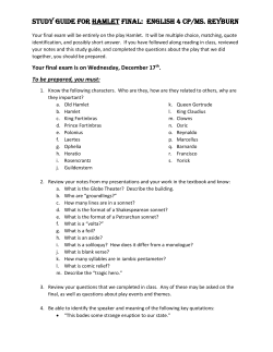 hamlet final review guide