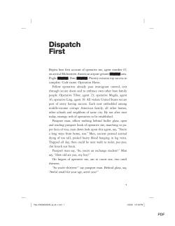 Dispatch First - ChuckPalahniuk.net