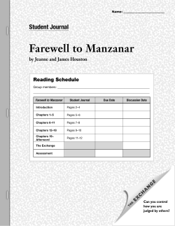 Farewell to Manzanar