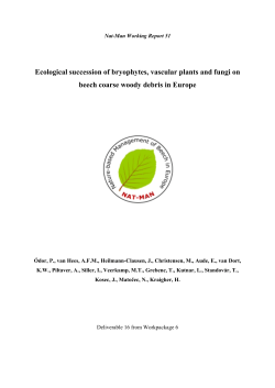 Diversity and composition of dead wood inhabiting fungal