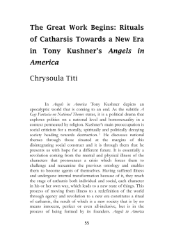 The Great Work Begins: Rituals of Catharsis Towards a New Era in