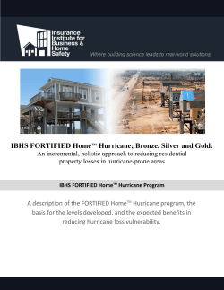 IBHS FORTIFIED Home Hurricane