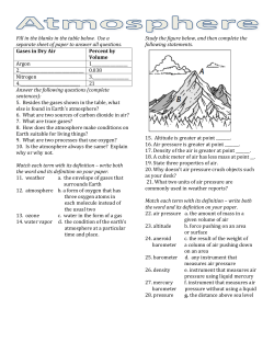 Fill in the blanks in the table below. Use a separate sheet of paper