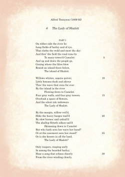 Tennyson 6 Lady of Shalott