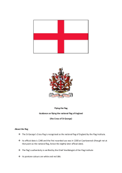 Flying the flag Guidance on flying the national flag of England (the