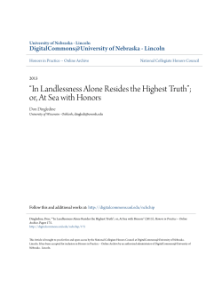 In Landlessness Alone Resides the Highest Truth