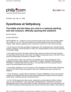 Eyewitness at Gettysburg