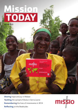 Sharing hope and joy in Malawi Tackling the spread of Ebola in