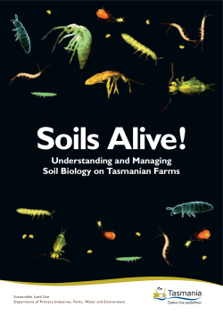 Soils Alive - Department of Primary Industries, Parks, Water and