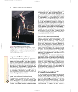 Energy Cannot Be Created or Destroyed The laws of