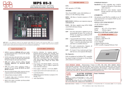 mps 85-3 - Embedded Systems Solutions