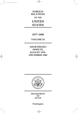Foreign Relations of the United States: 1977-1980