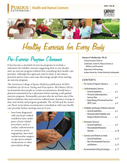 Healthy Exercises for Every Body